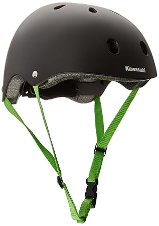 Kawasaki KX100440 Casco Protector, Unisex niños, Negro, S/M