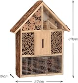 CKB LTD Large Natural Wood Bark Insect Bug Hotel for Bees & Ladybirds view 2