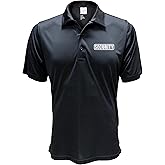 Conspiracy Tee Security Polo with Reflective Design front and back, Performance Polo w/Moisture Wicking Technology