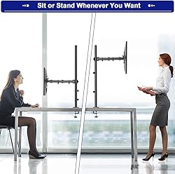 HUANUO Single Monitor Stand Desk Mount, Extra Tall