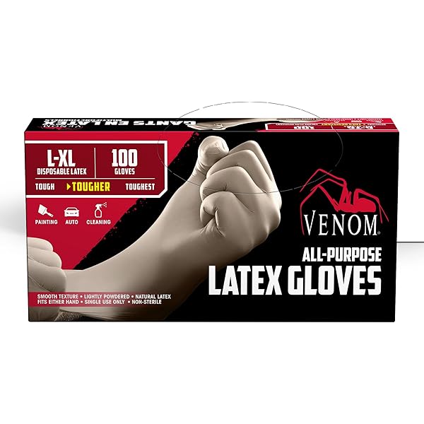 Amazon.com: Disposable XL-Large Latex Gloves, LAT104 Powdered