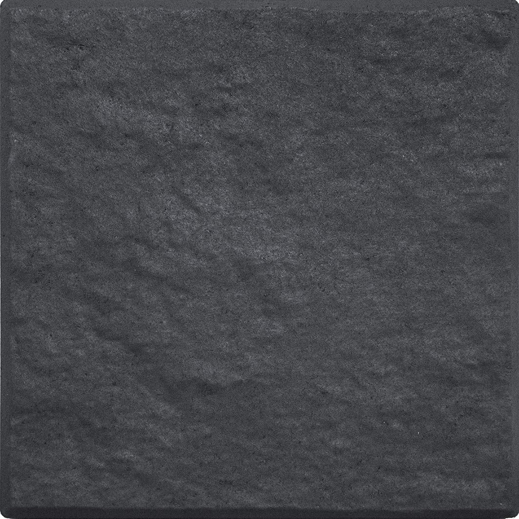 Multy Home Europe Square Recycled Rubber Stepping Stone, Slate
