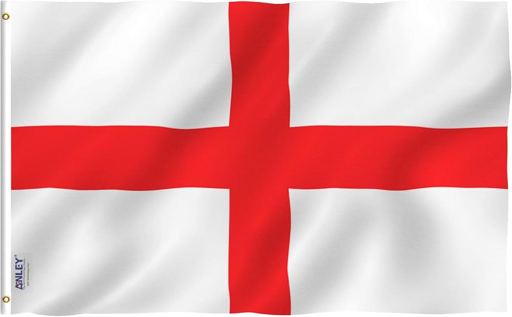 Anley 3x5 Foot England Flag - UV Fade Resistant, Brass Grommets