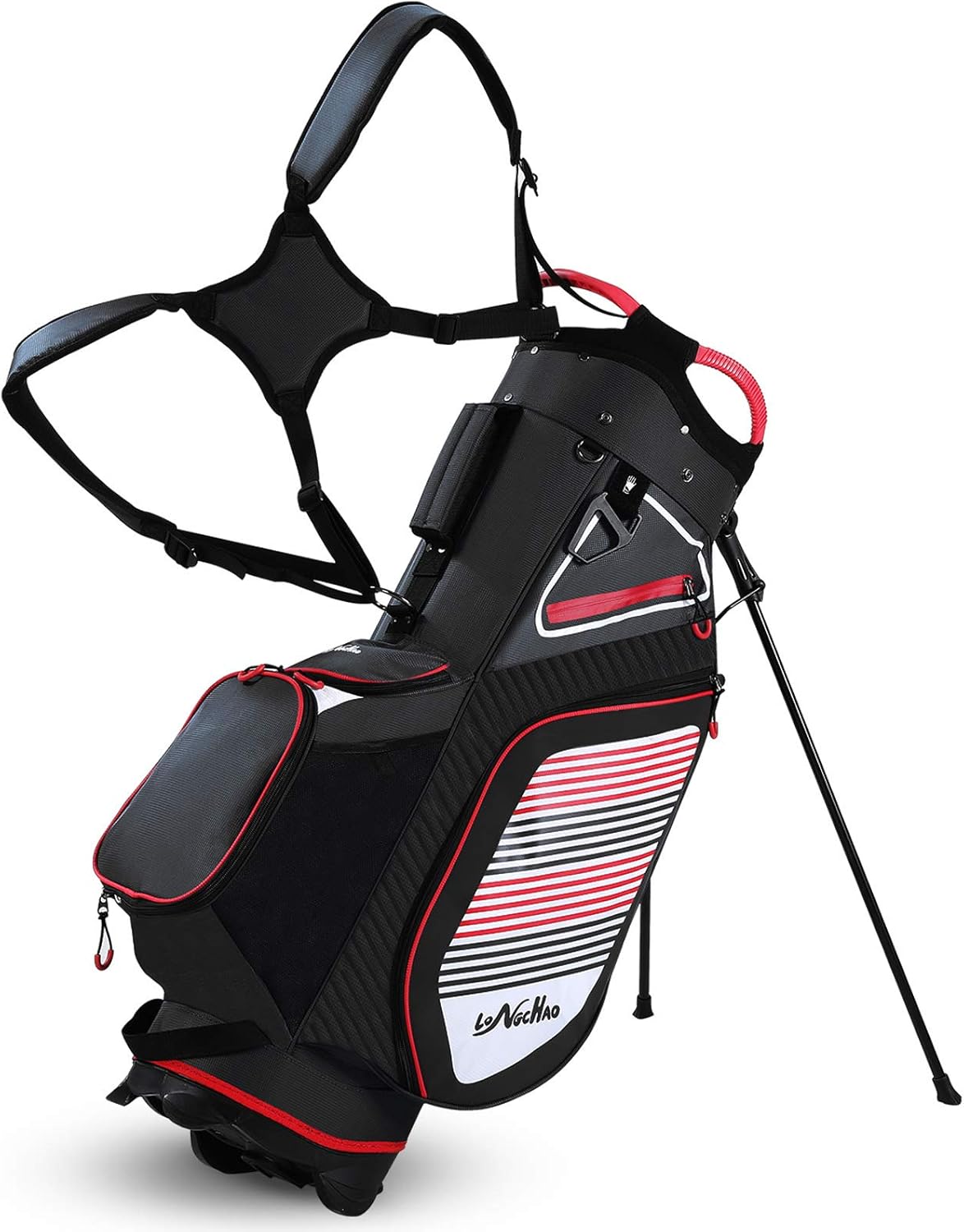 Golf Stand Bag 14 Way Divider, 6LB Lightweight Portable Walking/Riding Bags with Rain Hood & Straps : Sports & Outdoors