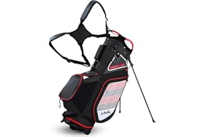 LONGCHAO Golf Stand Bag for Men Navy 14 Way Divider Golf Bags, 6LB Lightweight Portable Walking/Riding Bags with Dust Cover, Strap