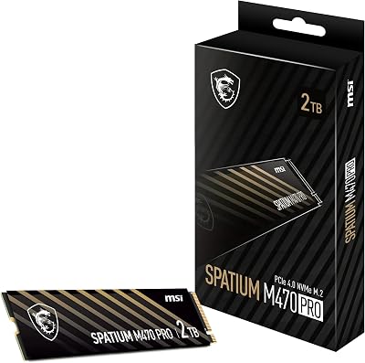 MSI SPATIUM M470 Pro NVMe M.2 2TB PCIe 4.0 SSD