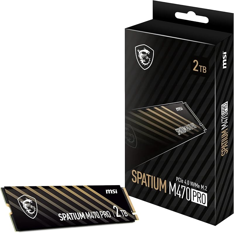 MSI SPATIUM M470 Pro NVMe M.2 2TB PCIe 4.0 SSD