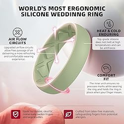 Egnaro Women’s Silicone Engagement Rings, Inner