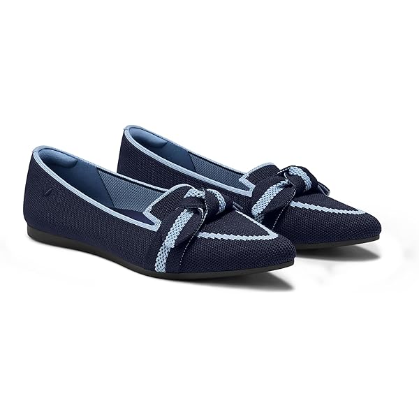 VIVAIA☆AZURAネイビーラメフラットシューズ23.5 37 VIVAIA☆AZURA