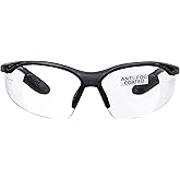 voltX 'Constructor' SAFETY READERS (CLEAR +2.5 Dioptre) Full Lens Reading Safety Glasses ANSI Z87.1+ & CE EN166F, Wraparound Style - Includes Safety Cord with headstop - UV400 anti fog coated lens