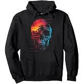 Beach Skull | Men Women XS - 6XL | Graphic Pullover Hoodie