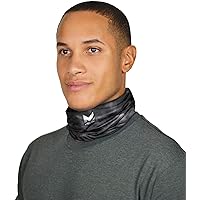 MMission Cooling Neck Gaiter 12+ Ways to Wears, Face Mask, UPF 50, Cools When Wet- Pulse Triple Black