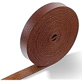 Flat Leather Strip for Bags Crafts 0.5 Inch Faux Leather Belt Strips 79 Inch Long for Clothing Wrapping Belt Strip DIY Craft Projects Garden Tools Hobby Dark Brown