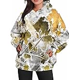 ZOCANIA Womens Camo Hoodie Spring Oversized Sweatshirt Long Sleeve Essentials Hoodie with Pocket