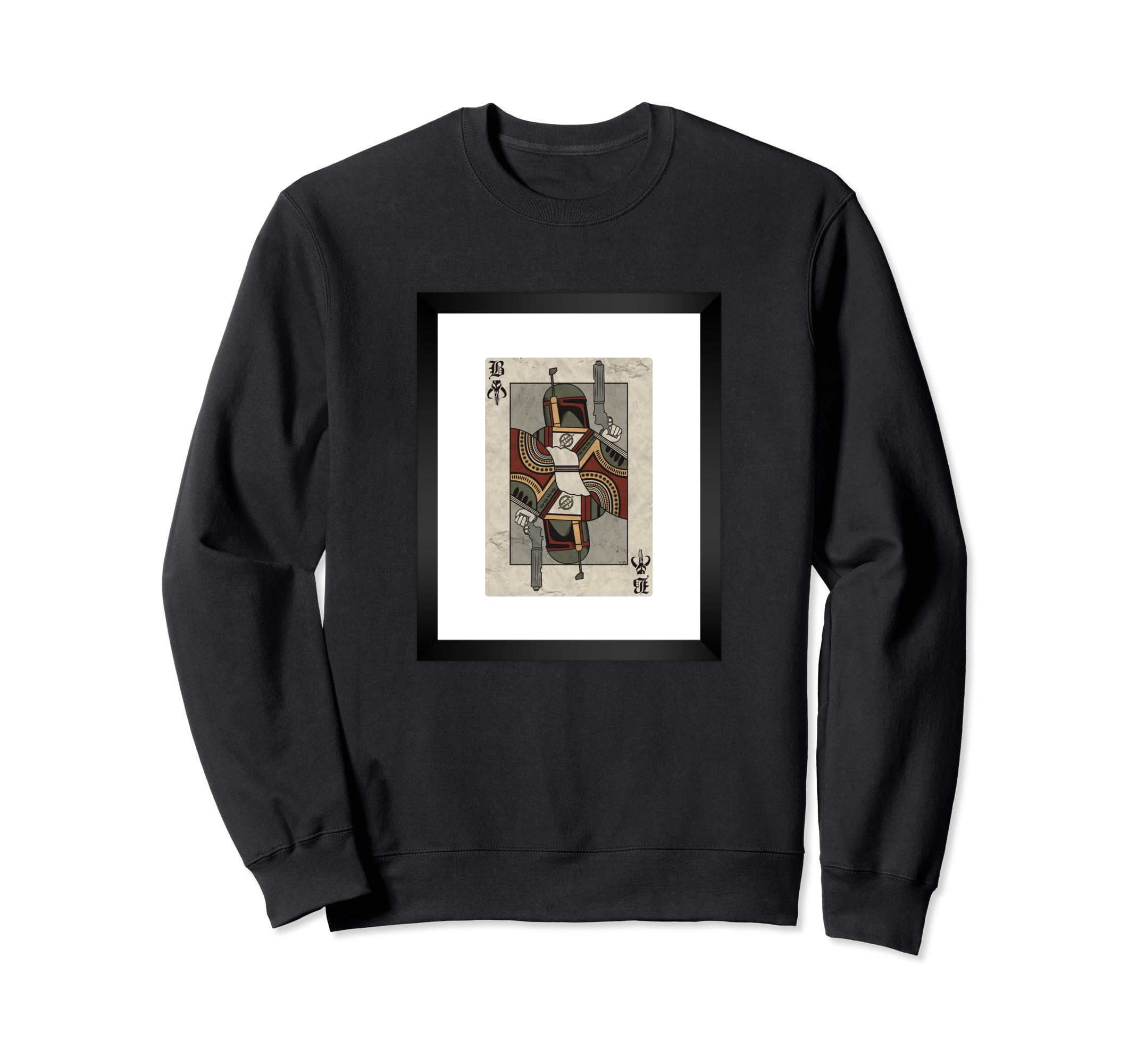 Star Wars Boba Fett Playing Card Sweatshirt
