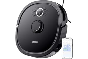 EUREKA Robotic Vacuum Cleaner, NER650 2000Pa Robot Vacuum with LDS Navigation, Smart Mapping and Wi-Fi Connected for Carpet Floor with Alexa Google Assistant Black