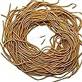 Aumni Crafts Zardosi Flexible 1mm French Bullion Gimp Wires (Pack of 0.88 OZ / 25 Grams) [Gold Color] Spring Khora Copper Metallic Thread for Aari Embroidery and Jewelry Making