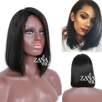 Amazon Com Zana Unprocessed Brazilian Virgin Human Hair Bob Wigs