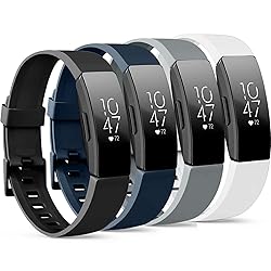 4 Pack Replacement Bands Compatible for Fitbit