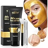 Blackhead Remover Mask, 24K Gold Peel Off Mask, Gold Facial Mask Anti-Aging, Deep Cleansing, Reduces Fine Lines＆ Wrinkles Gre
