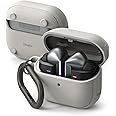 Ringke Onyx Magnetic [Compatible with MagSafe] Designed for Samsung Galaxy Buds 3 Pro Case and Galaxy Buds 3 Case, Prevents Oily Smudges Feels Good in The Hand Non-Slip Cover - Warm Gray