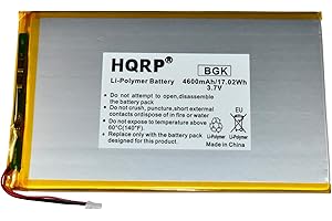 HQRP Battery Compatible with RCA 10-Inch Viking Pro RCT6303W87 RCT6303W87DK RCT6K03W13 Tablet PT3090135 3.7v 4Ah 4600mAh