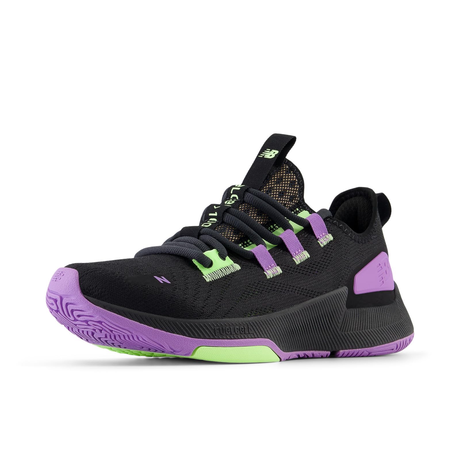 New Balance Women’s FuelCell Trainer V2 Cross Trainer, Black/Purple Fade, 11 M
