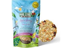 Bird Street Bistro Parrot Food - Parakeet & Cockatiel Food - Cooks in 3-15 min w/Natural & Organic Grains, Legumes, Non-GMO Fruits, Vegetables & Healthy Spices