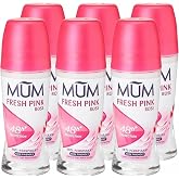 Mum Fresh Pink Rose Perfumed 48 Hours Plus Protection Anti-Perspirant, 50 ml, Pack of 6 192103/c