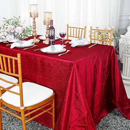 Amazon Com Wedding Linens Inc 90 X 156 Inch Rectangular Crinkle
