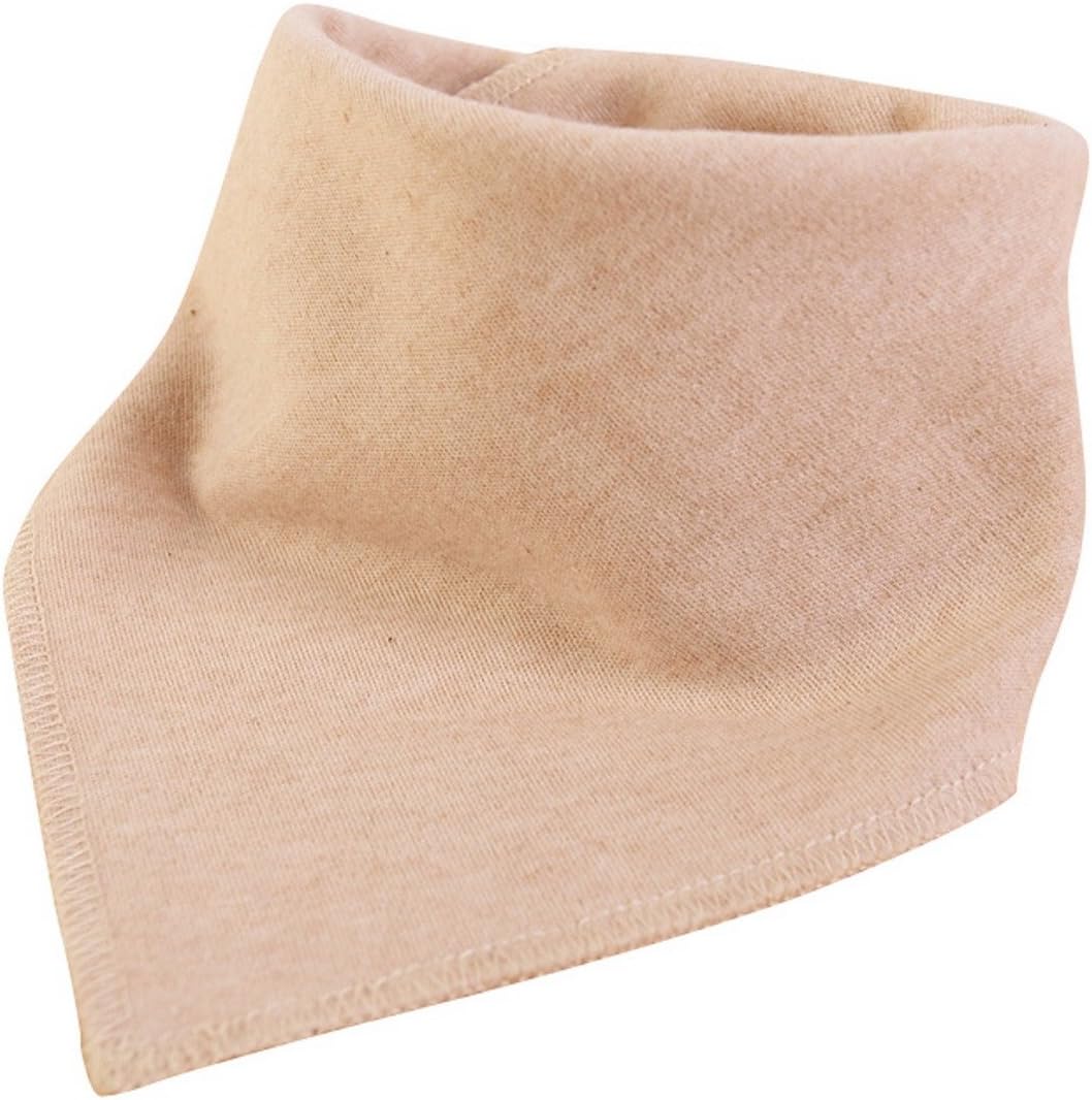 Happy Cherry 100% Organic Cotton Triangular Bib With Snap Fastener (Pure Color)