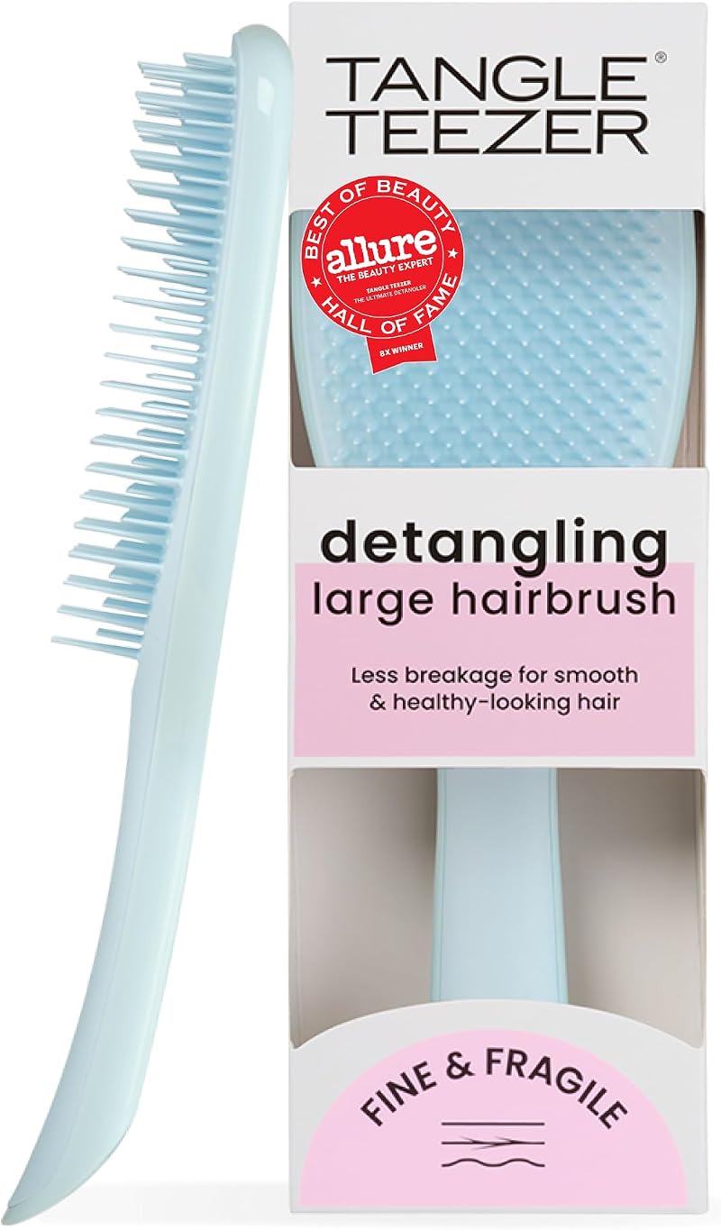 Tangle Teezer Large Ultimate Detangler Hairbrush Seafoam Blue Fine Thin Hair