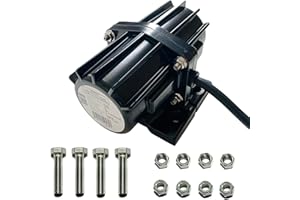 AMBITIONMOTOR VIB80 12VDC Vibrator Vibration Motor for Salt Sand Spreader and Concrete Mixer 75Hz 80LBS