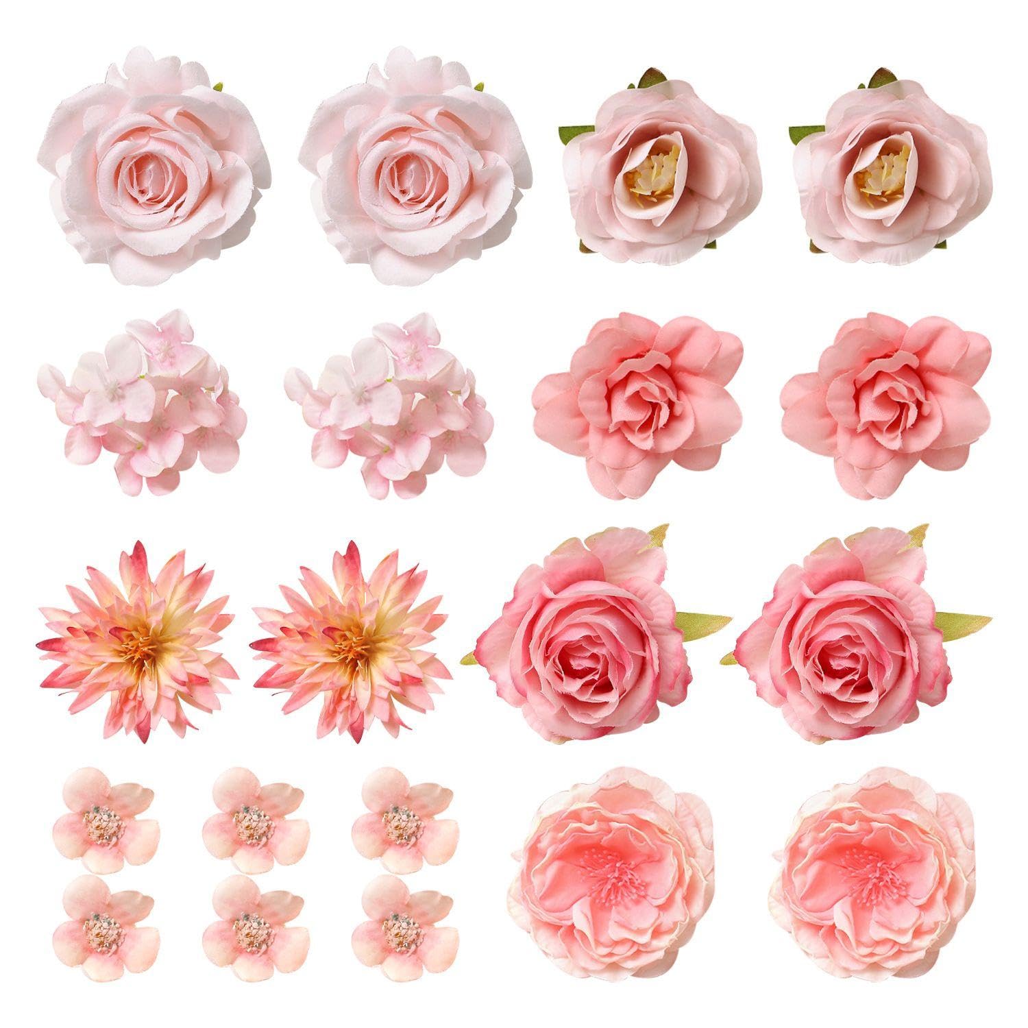 TYGFRT 20 Cake Decoration Simulation Flowers - Wedding & Garden Party Decorations - Fake Flowers for Photo Tools