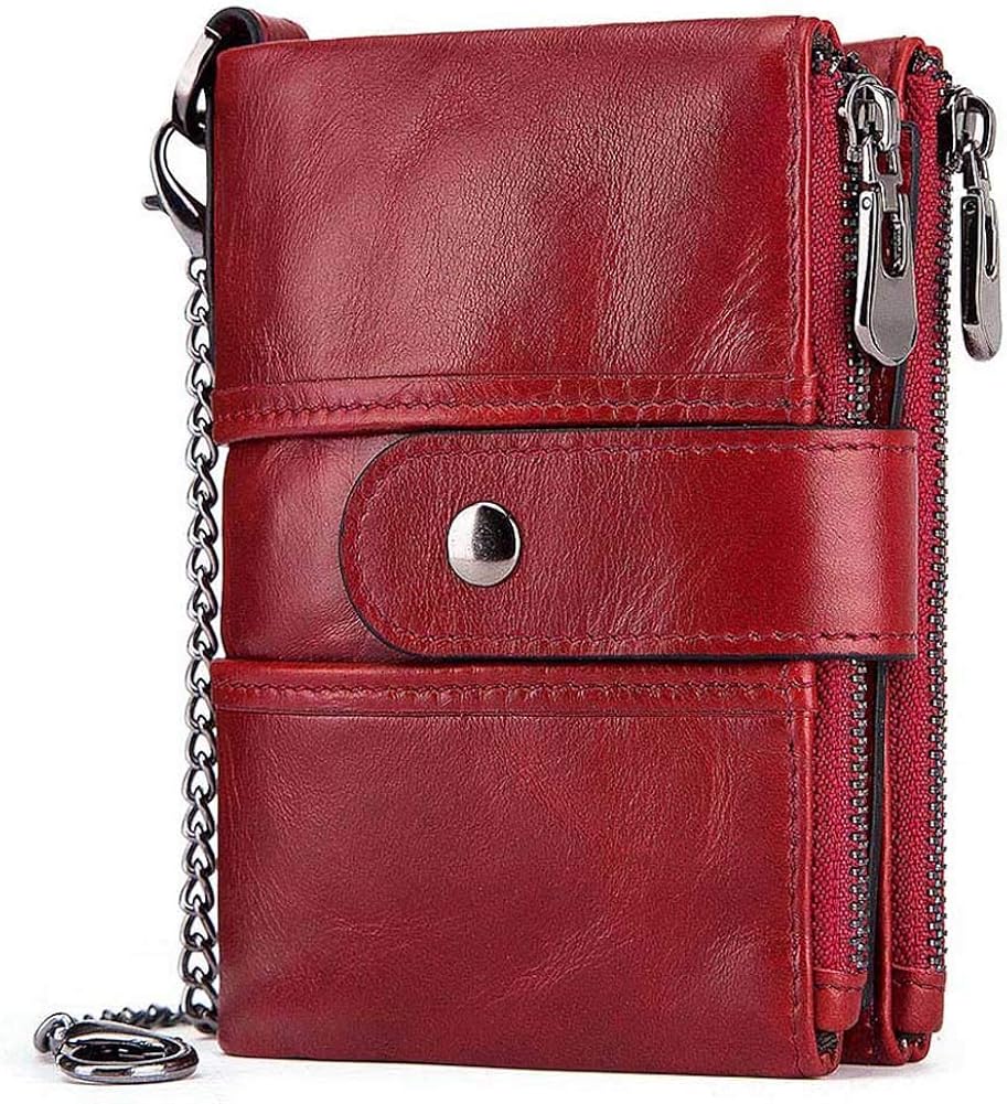 HUANLANG Women Wallets RFID Leather Ladies Wallet for Women with Zipper