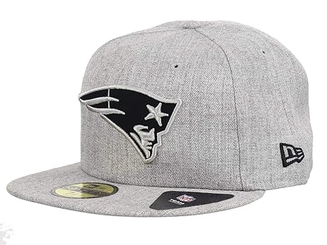 New Era NFL Heather 59Fifty Cap New England Patriots Grau