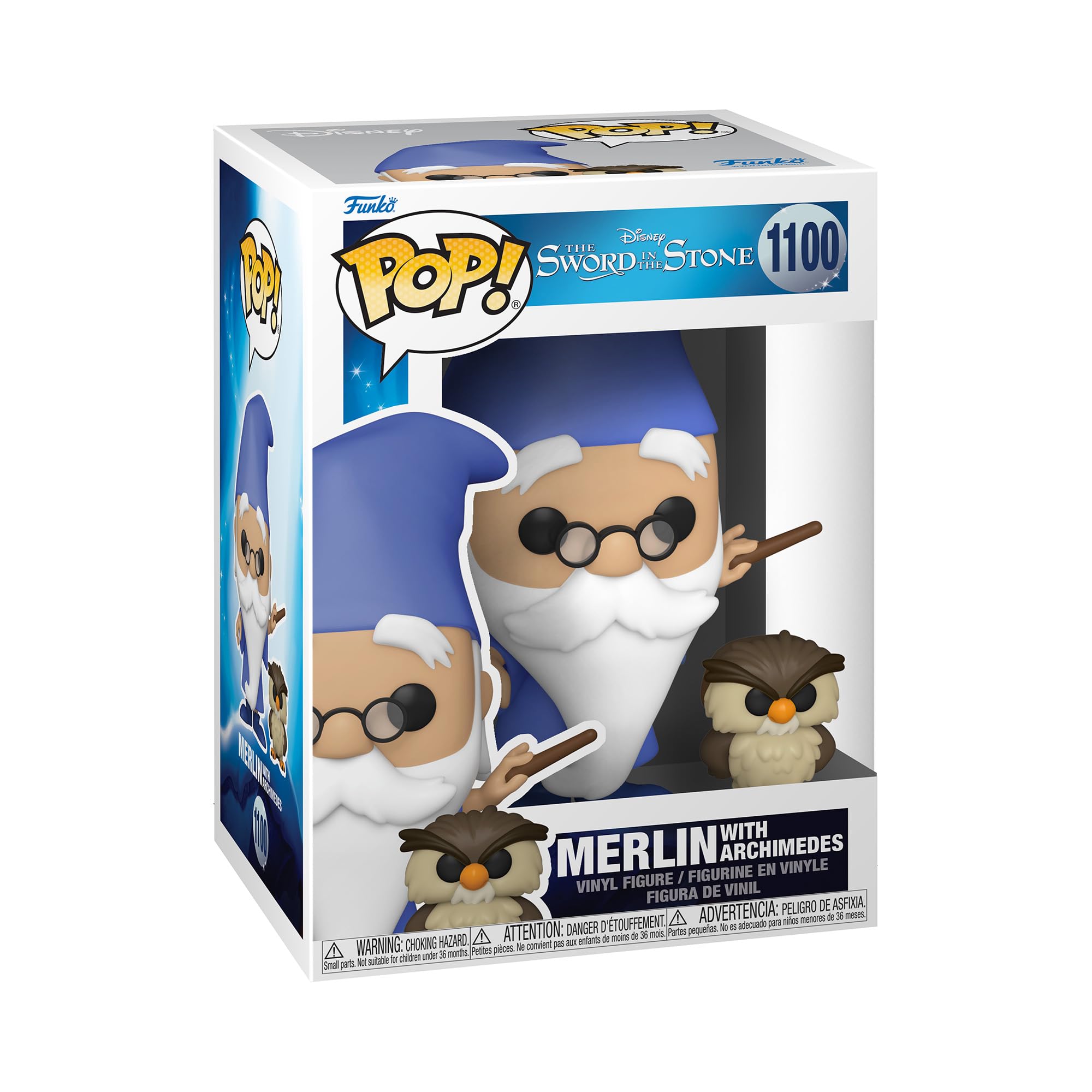 Funko POP! and Buddy: SitS: Merlin With Archimedes - Sword In the Stone - Collectable Vinyl Figure - Gift Idea - Official Merchandise - Toys for Kids & Adults - Movies Fans