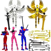 SANSGOUP 3D Printed T13 Multi-Jointed Movable Action Figures