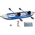 Sea Eagle 420X Explorer Inflatable Kayak- Fishing, Touring, Camping, Exploring &White Watering-Self Bailing, Removable Skeg, Drop Stitch Floor