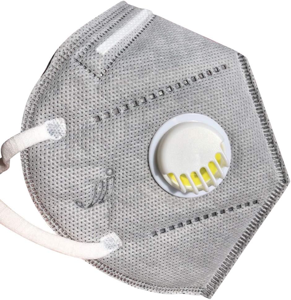 Adult N95 Respirator Mask Exhalation Valve Reusable PM2.5 Anti-Pollution Mask Activated Carbon Safety FFP2 Respirator Dust Mask Air Filtration Pollution Breathable Masks