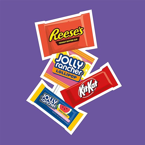 JOLLY RANCHER, KIT KAT AND REESE’S ASSORTED FLAVORED SNACK SIZE, CANDY PARTY PACK, 30.54 OZ