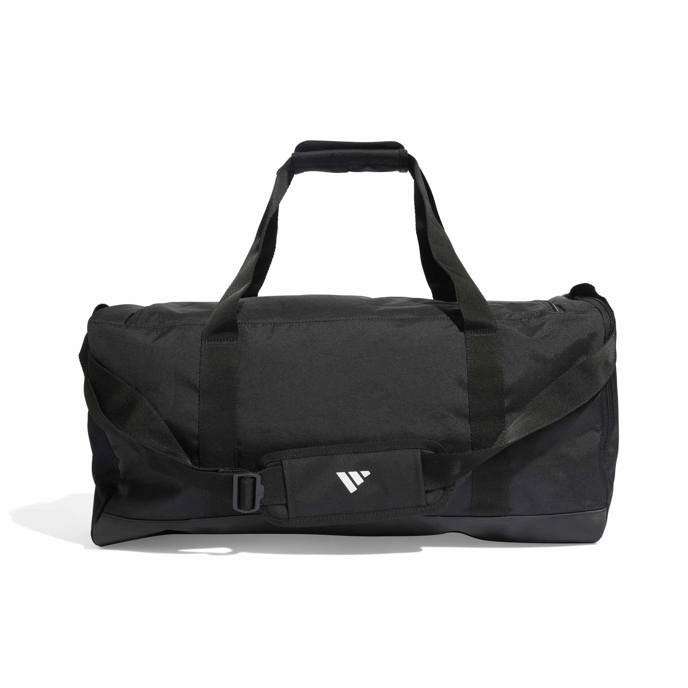 adidas Unisex Essentials Linear Duffel Bag Duffel Bag, Black/Black/White, M 2