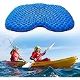Ouffun Kayak Gel Seat Cushion, Thicken Waterproof Seats Chair Cushions Kayak Seat Pad with Non Slip Cover for Sit in Inflatable Kayak Canoe Kayak Boat Accessories Equipment Gear for Fishing Kayaking