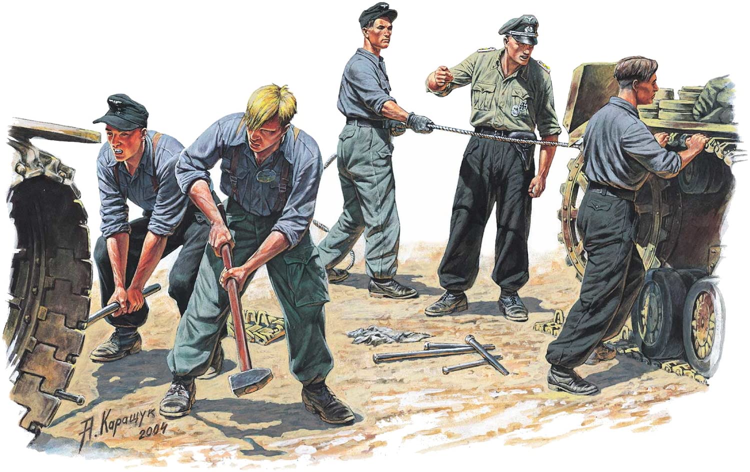 Miniart 1: 35 - German Tank Repair Crew, Spec Edit