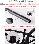 PLATT Bicycle Seat Post Aluminum Alloy MTB 25.4/27.2/28.6/31.6 350mm Silver view 4