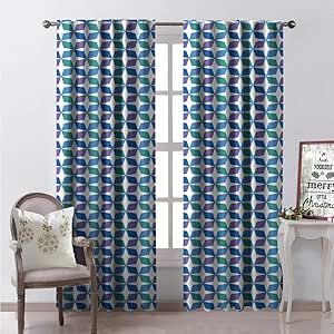 Mid Century Modern Thermal Insulating Blackout Curtain ...