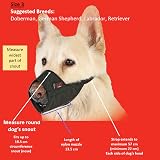 Mikki Dog Nylon Muzzle Size 3 Black Adjustable Quick Fit Comfort view 6