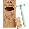 Pink Rex Women's Double Edge Safety Razor (Sea Green) Eco-Friendly Includes 10 Razor Blades