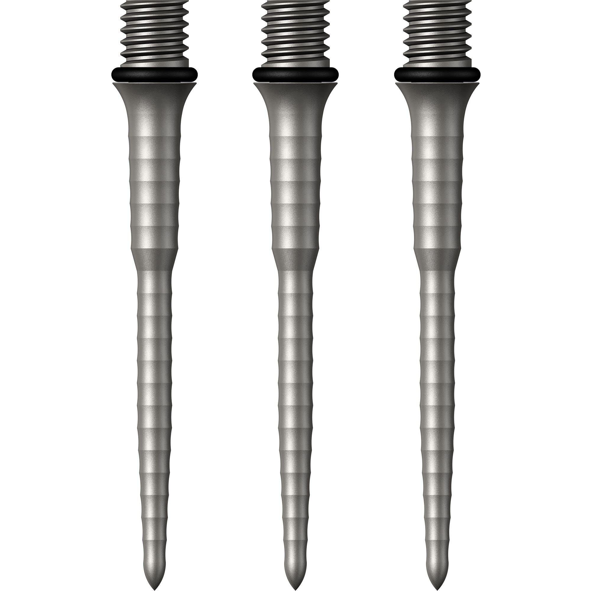 Mission Darts Points Titan Ripple | Titanium Conversion Point | 34mm | Silver (X2658)