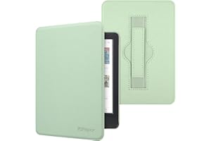 RSAquar 6" Kobo Clara Colour | BW | 2E Case with Hand Strap – Slim Protective Cover with Auto Sleep/Wake, Sage